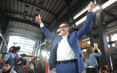 Salvador Illa, a l'acte d'aquest dijous a Fira Sabadell | Roger Benet